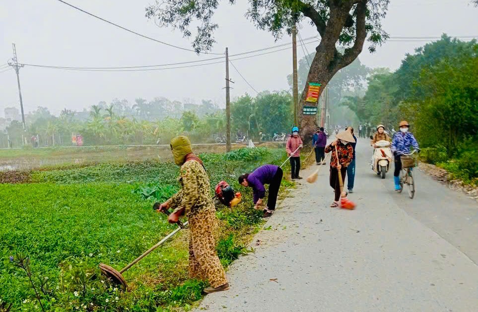 Nam Phù ra quân chỉnh trang môi trường, tạo diện mạo mới đón Xuân Bính Ngọ 2026