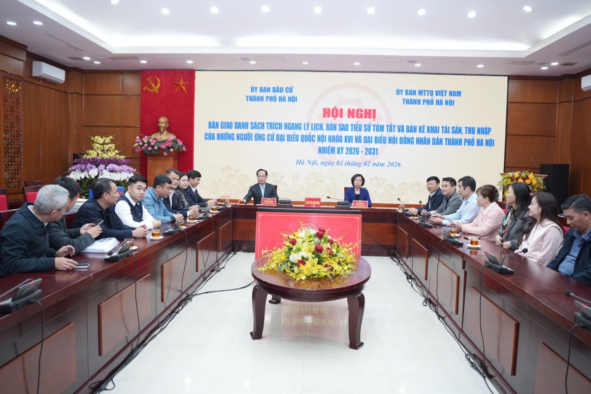 Hà Nội: Bàn Giao Hồ Sơ Ứng Cử Đại Biểu Quốc Hội Khóa Xvi Và Đại Biểu Hđnd Thành Phố Nhiệm Kỳ 2026 - 2031