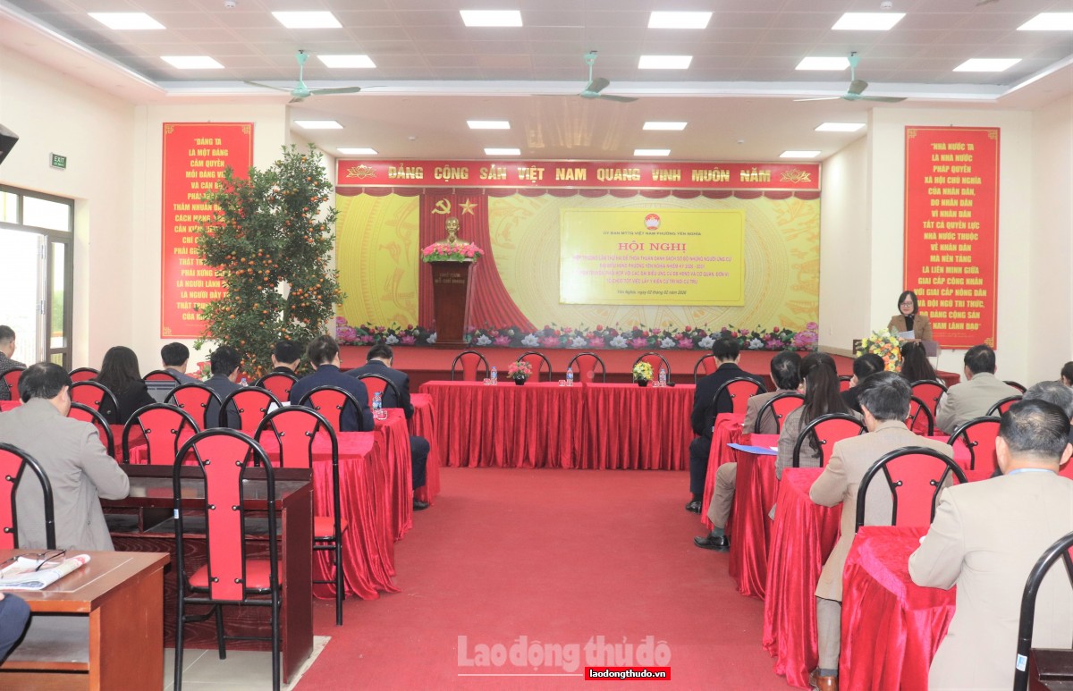 Phường Yên Nghĩa hiệp thương giới thiệu người ứng cử đại biểu HĐND phường lần thứ 2, nhiệm kỳ 2026 - 2031
