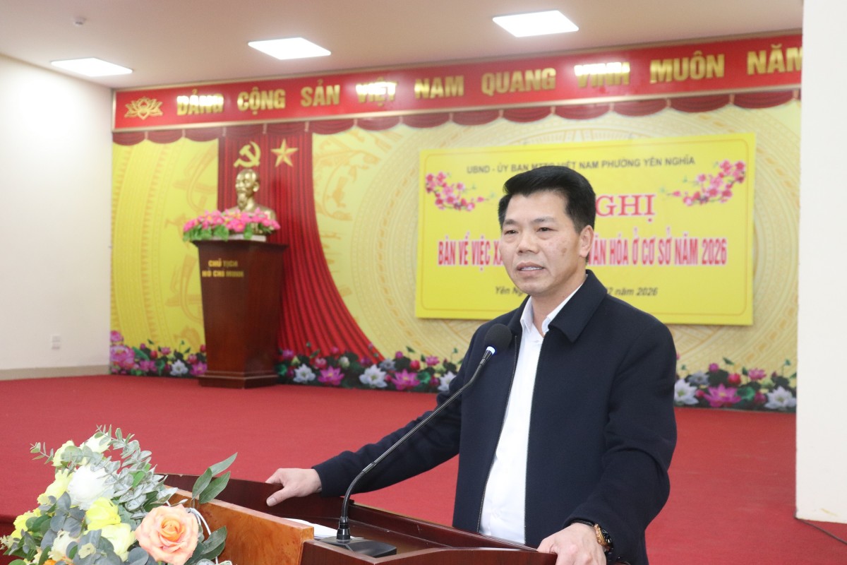 Phường Yên Nghĩa bàn giải pháp nâng cao chất lượng xây dựng đời sống văn hóa cơ sở năm 2026