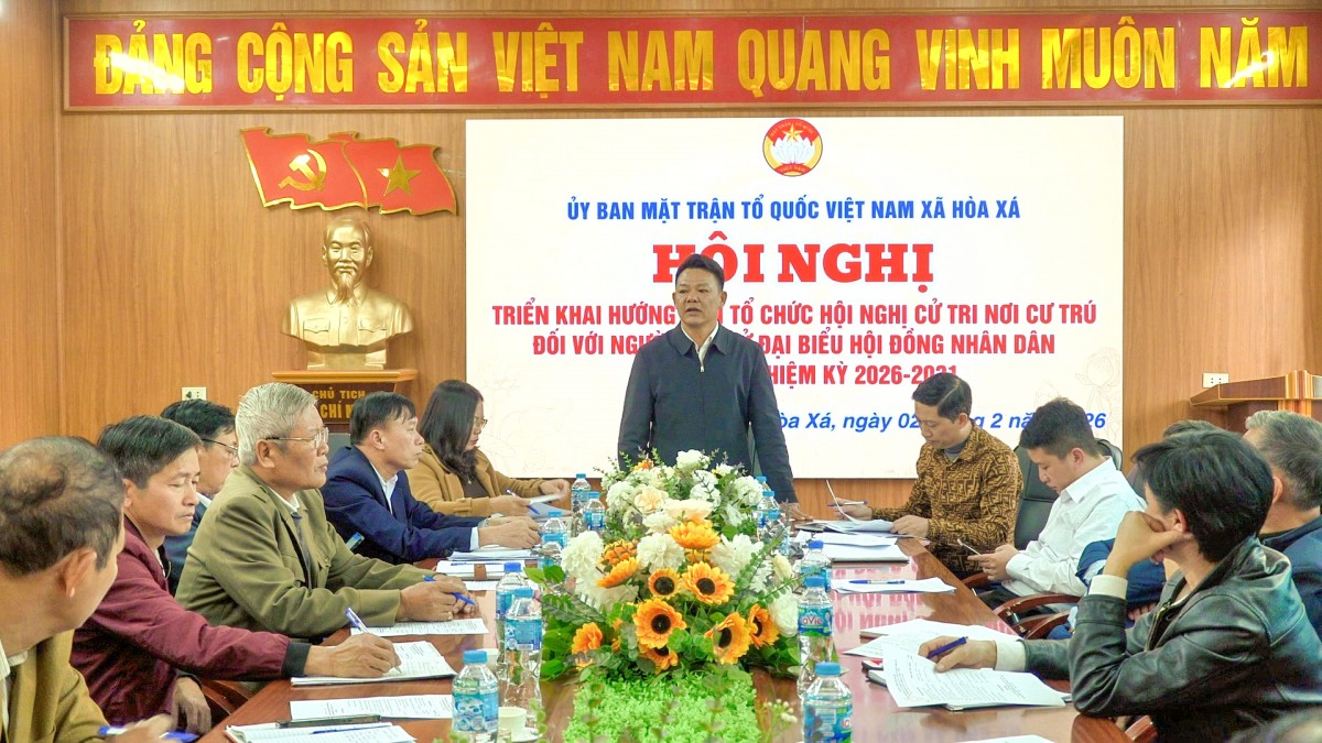 Hòa Xá Chuẩn Bị Kỹ Lưỡng Các Bước Cho Ngày Hội Bầu Cử Đại Biểu Hội Đồng Nhân Dân Nhiệm Kỳ 2026 - 2031