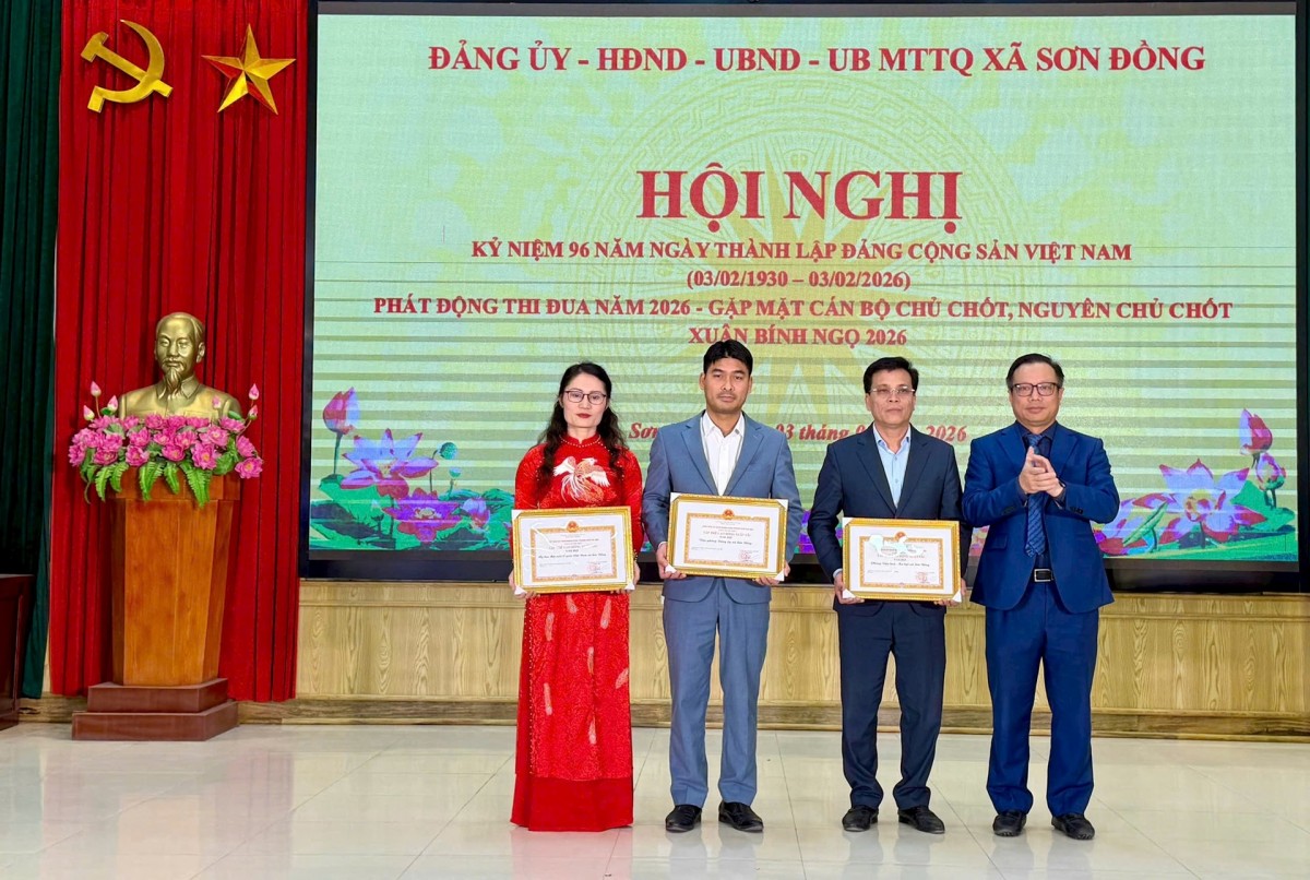 Xã Sơn Đồng: 5 nội dung thi đua trọng tâm năm 2026 Xã Sơn Đồng: 5 nội dung thi đua trọng tâm năm 2026