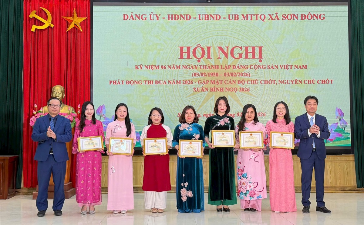 Xã Sơn Đồng: 5 nội dung thi đua trọng tâm năm 2026 Xã Sơn Đồng: 5 nội dung thi đua trọng tâm năm 2026