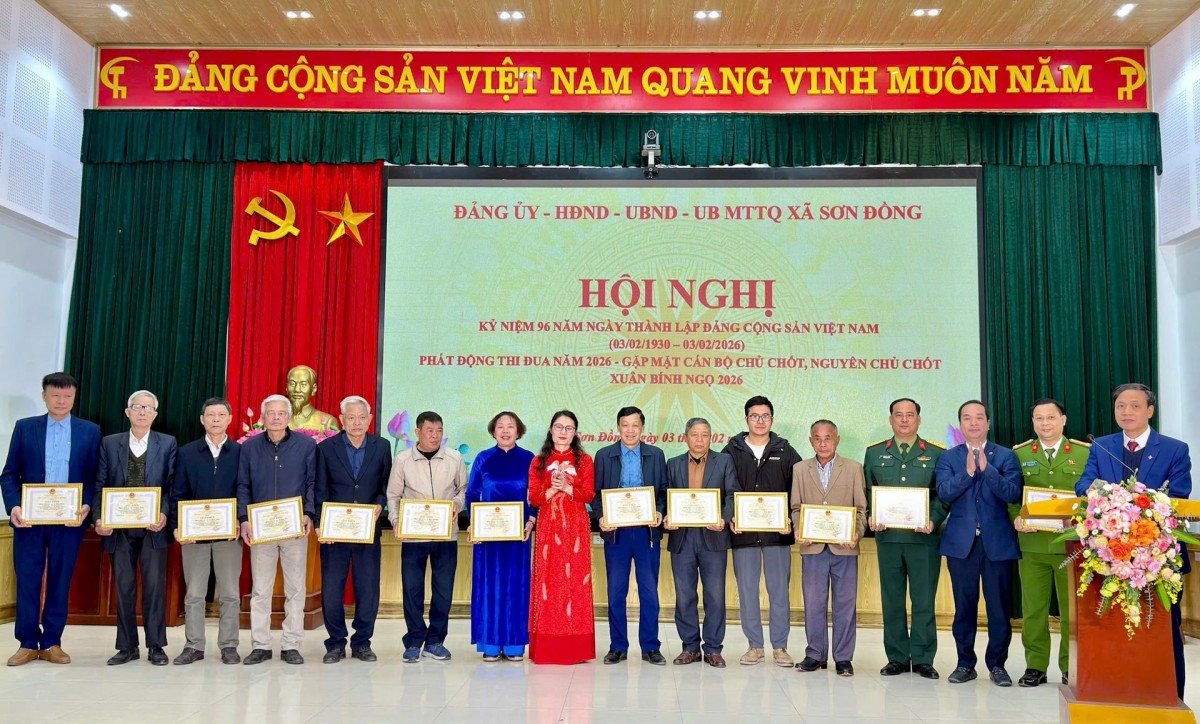 Xã Sơn Đồng: 5 nội dung thi đua trọng tâm năm 2026 Xã Sơn Đồng: 5 nội dung thi đua trọng tâm năm 2026