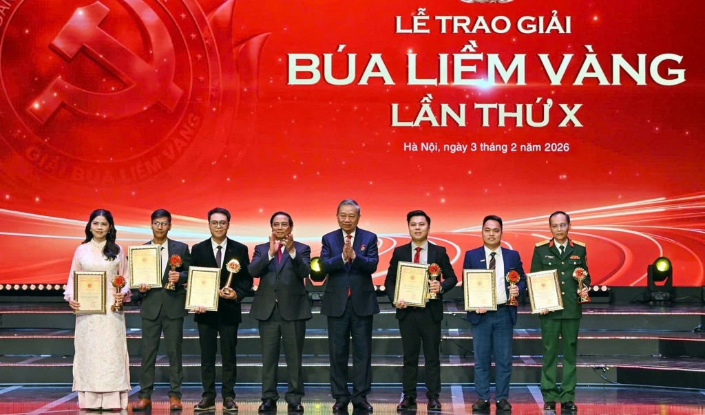 Tổng Bí thư Tô Lâm dự Lễ tuyên dương Bí thư Chi bộ xuất sắc và trao Giải Búa liềm Vàng lần thứ X