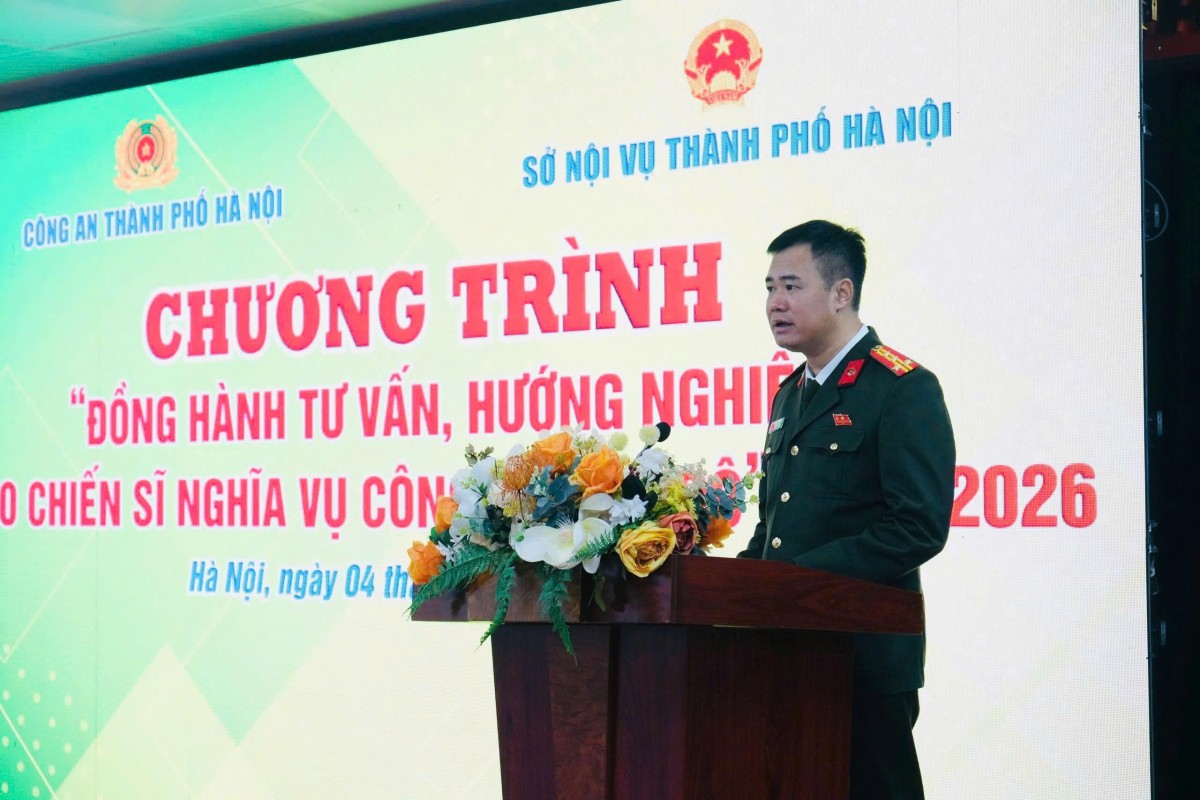 Gần 2.000 cơ hội việc làm dành cho chiến sĩ nghĩa vụ Công an Thủ đô