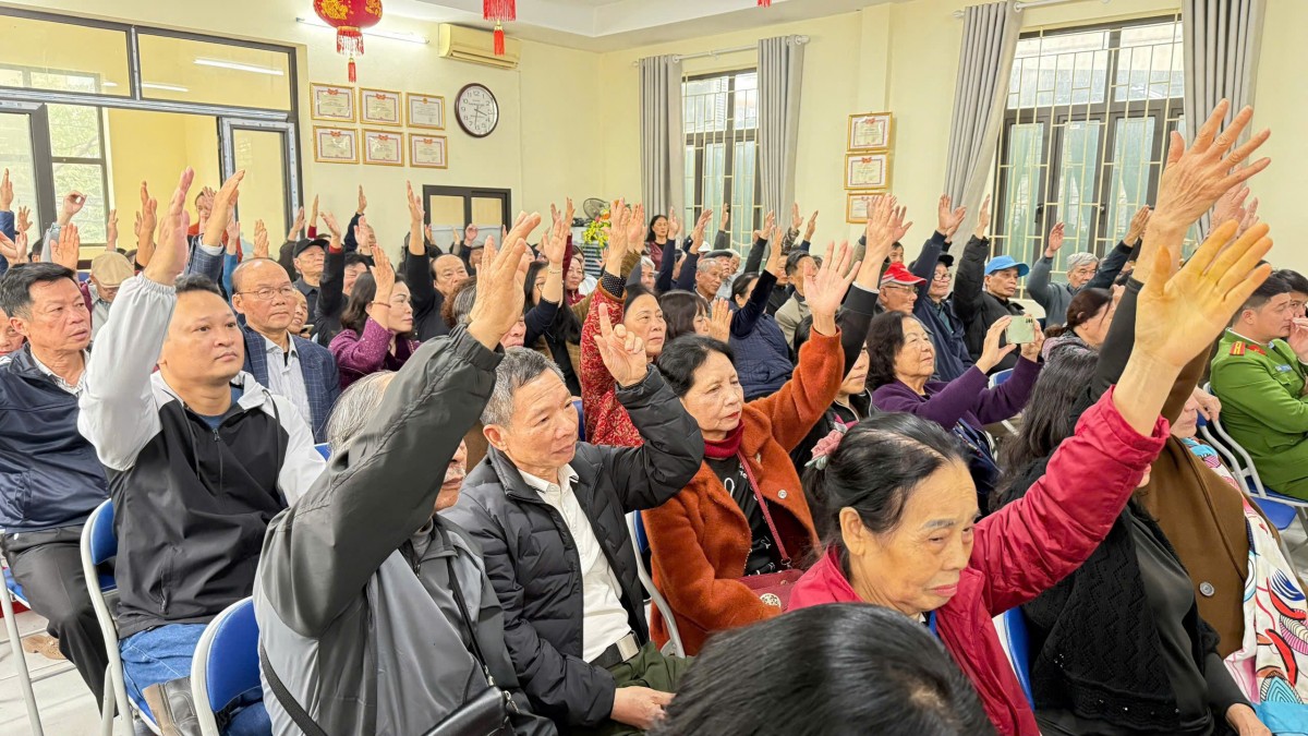 Phường Dương Nội lấy ý kiến, tín nhiệm cử tri đối với người ứng cử HĐND nhiệm kỳ 2026 - 2031