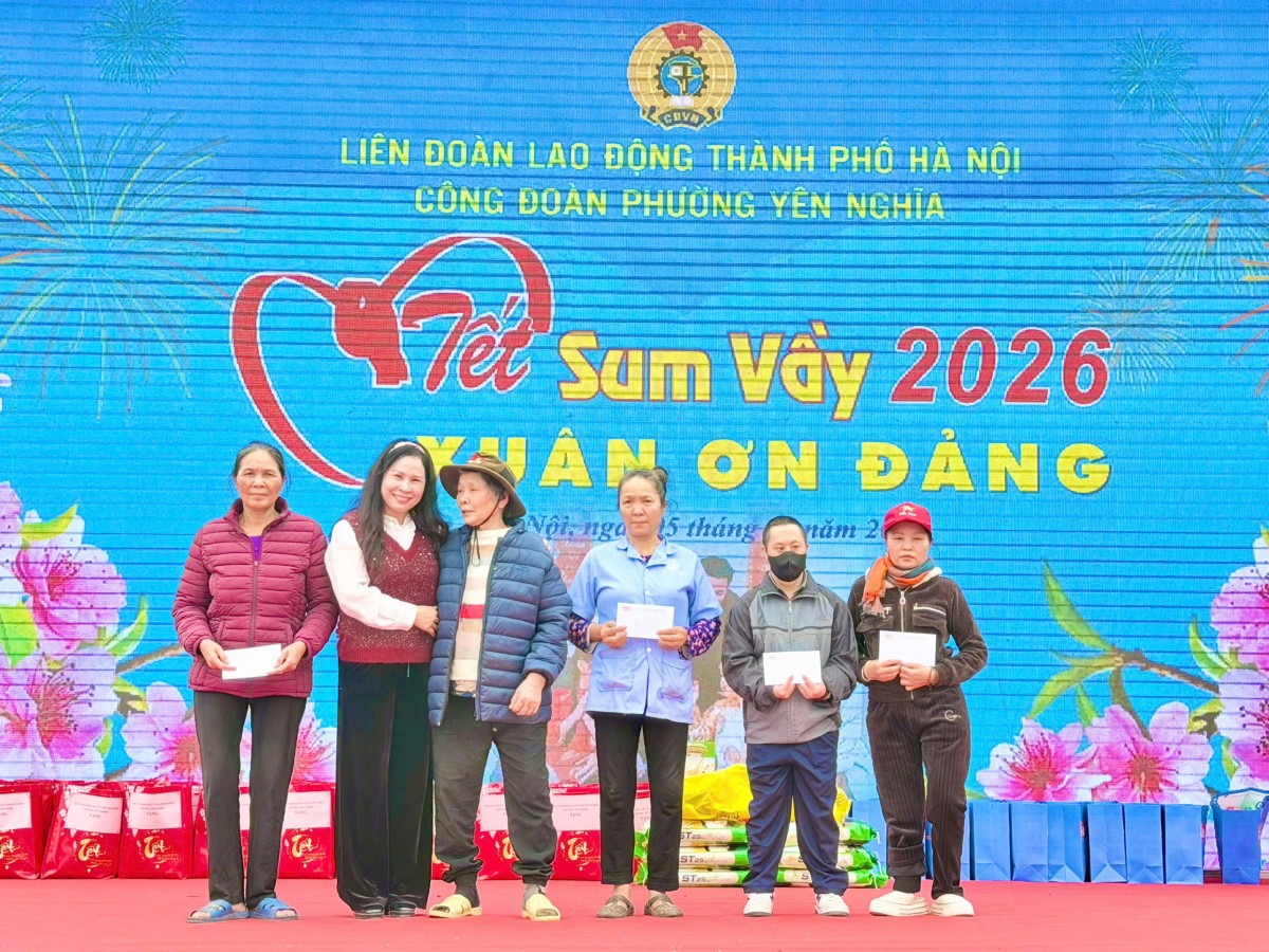 Yên Nghĩa tổ chức chương trình “Xuân Đoàn Viên - Kết Yêu Thương 2026” chăm lo an sinh dịp Tết