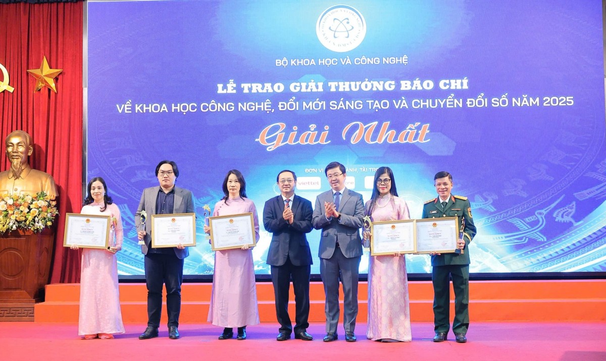 Tôn vinh các giả, tác phẩm đoạt Giải thưởng báo chí về khoa học công nghệ