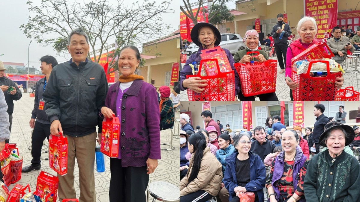 Xã Hòa Xá mang Tết ấm đến với người dân hoàn cảnh khó khăn qua “Chợ Tết 0 đồng” Xuân Bính Ngọ