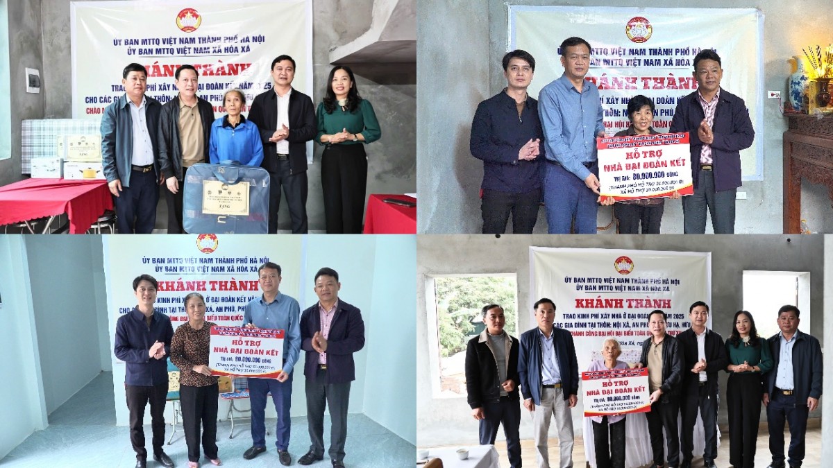 Trao Kinh Phí Hỗ Trợ Xây Dựng Nhà Đại Đoàn Kết Tại Xã Hòa Xá