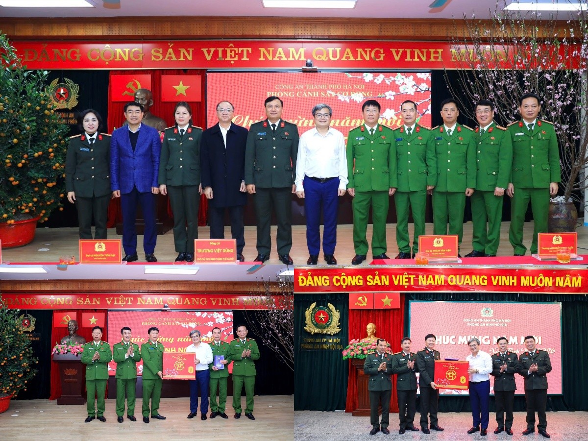 Phó Chủ tịch UBND Thành phố Trương Việt Dũng thăm, chúc Tết lực lượng An ninh nội địa và Cảnh sát cơ động