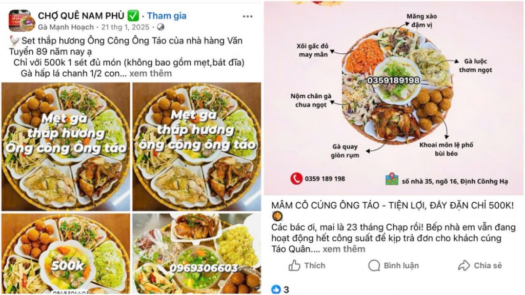 Hàng hóa cúng ông Công ông Táo 2026: Chợ Tết rực rỡ, lựa chọn đa dạng