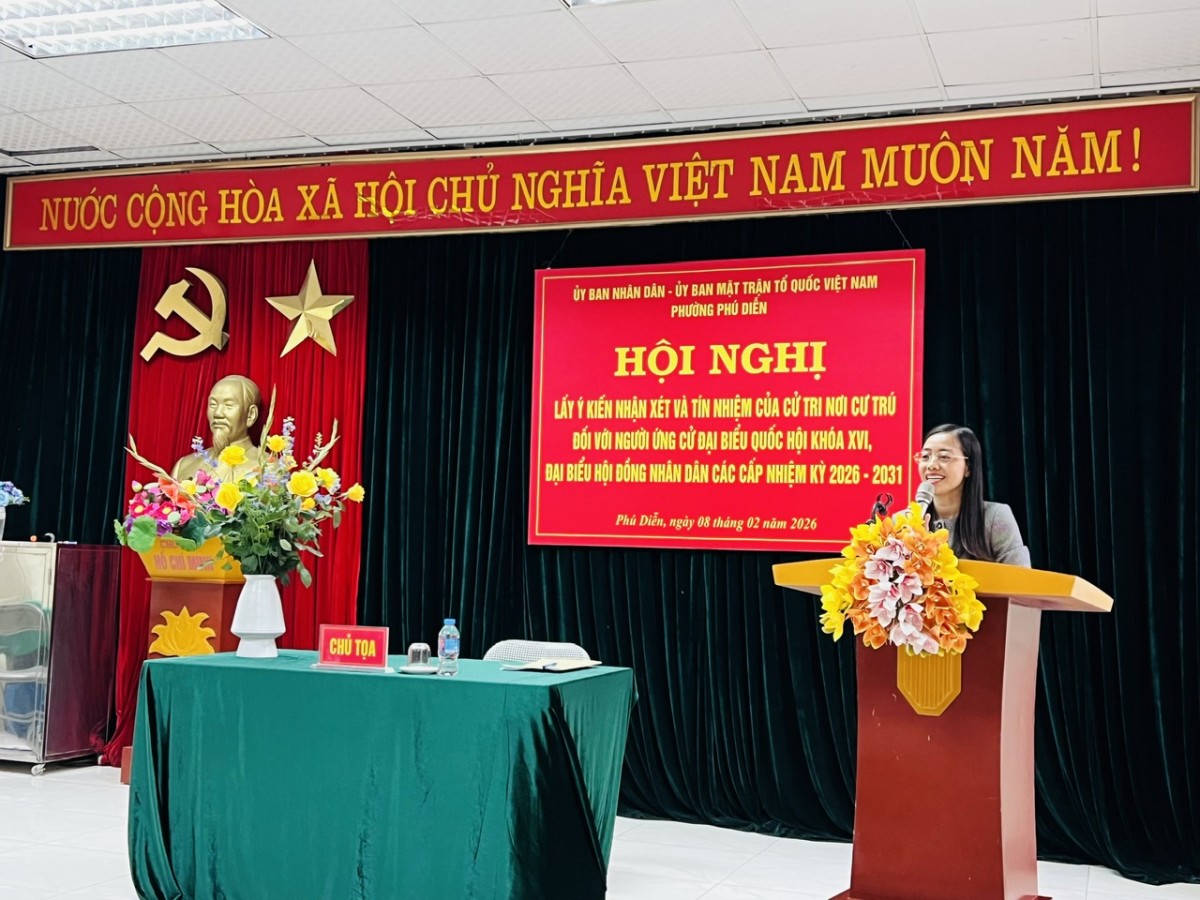 MTTQ Việt Nam phường Phú Diễn hoàn thành 100% việc lấy ý kiến, tín nhiệm cử tri MTTQ Việt Nam phường Phú Diễn hoàn thành 100% việc lấy ý kiến, tín nhiệm cử tri