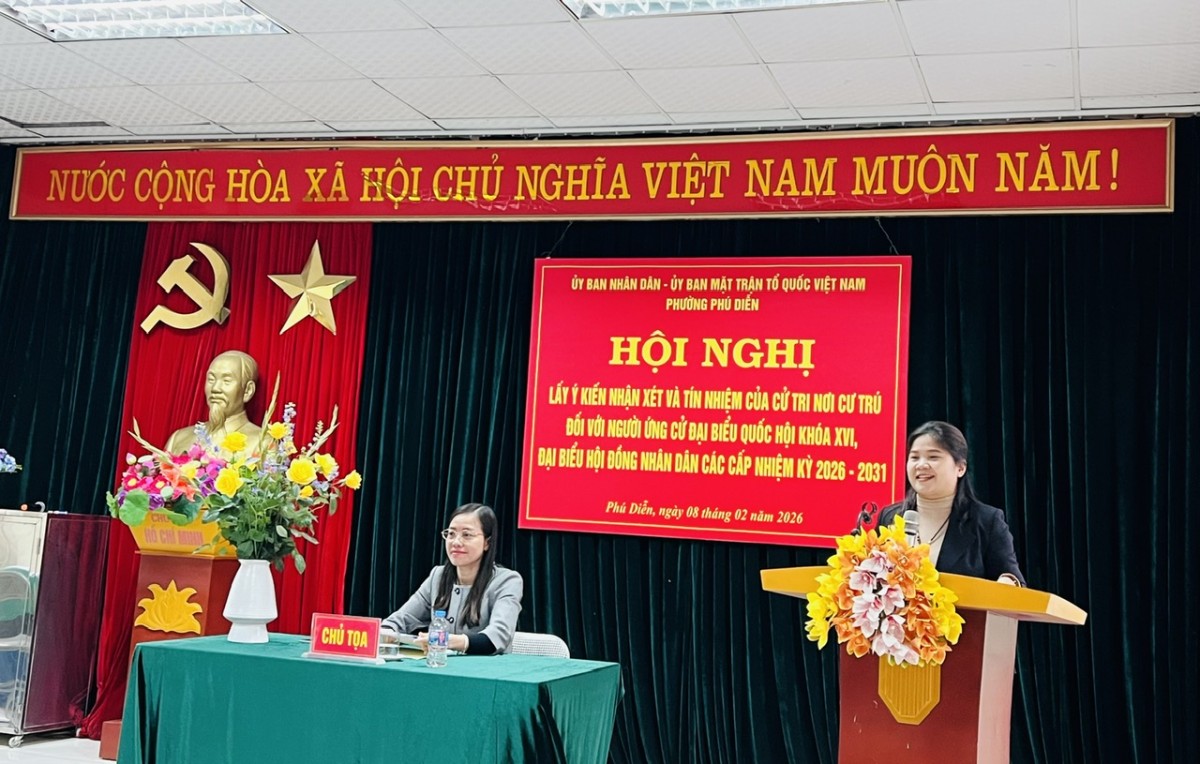 MTTQ Việt Nam phường Phú Diễn hoàn thành 100% việc lấy ý kiến, tín nhiệm cử tri MTTQ Việt Nam phường Phú Diễn hoàn thành 100% việc lấy ý kiến, tín nhiệm cử tri