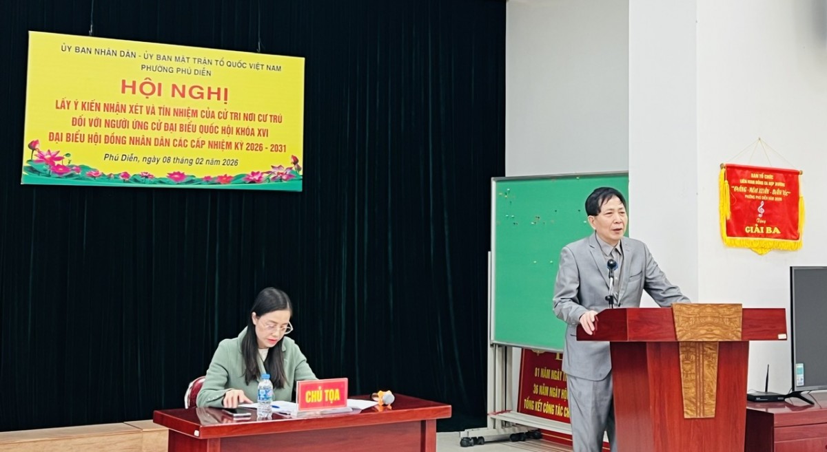 MTTQ Việt Nam phường Phú Diễn hoàn thành 100% việc lấy ý kiến, tín nhiệm cử tri MTTQ Việt Nam phường Phú Diễn hoàn thành 100% việc lấy ý kiến, tín nhiệm cử tri