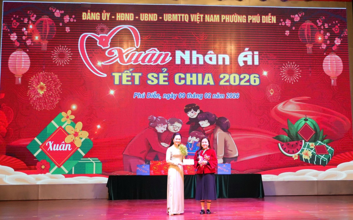 Ấm áp chương trình “Xuân nhân ái - Tết sẻ chia” tại phường Phú Diễn