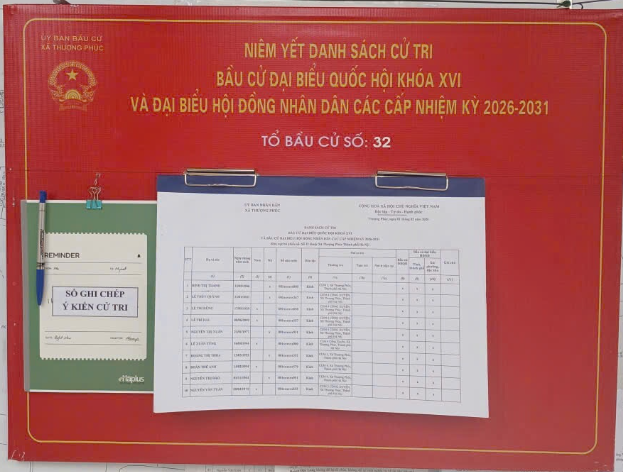 Xã Thượng Phúc Hoàn Tất Nhiều Bước Quan Trọng Trong Chuẩn Bị Bầu Cử Nhiệm Kỳ 2026 - 2031