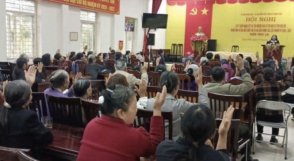 Thạch Thất Hoàn Thành Lấy Ý Kiến Cử Tri Nơi Cư Trú Đối Với Người Ứng Cử Hội Đồng Nhân Dân