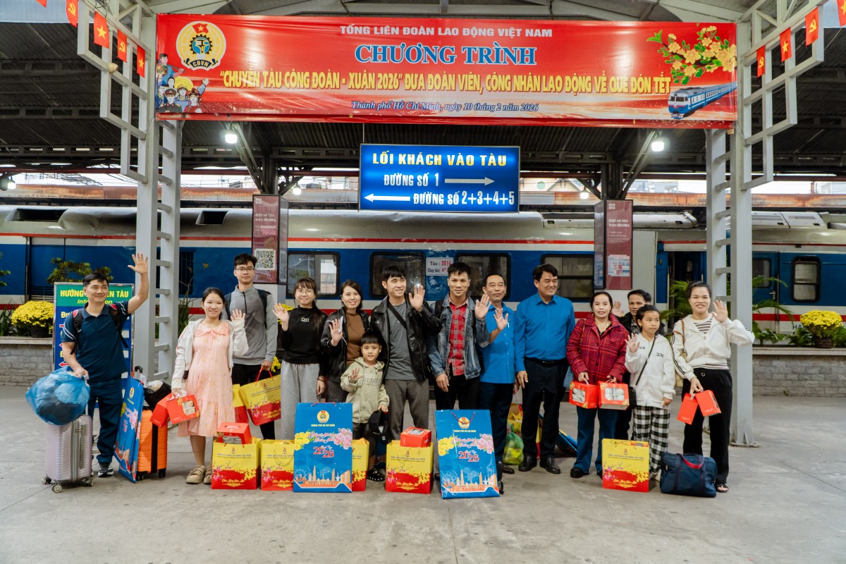 Hơn 12 triệu lượt người lao động thụ hưởng chương trình chăm lo Tết của Công đoàn