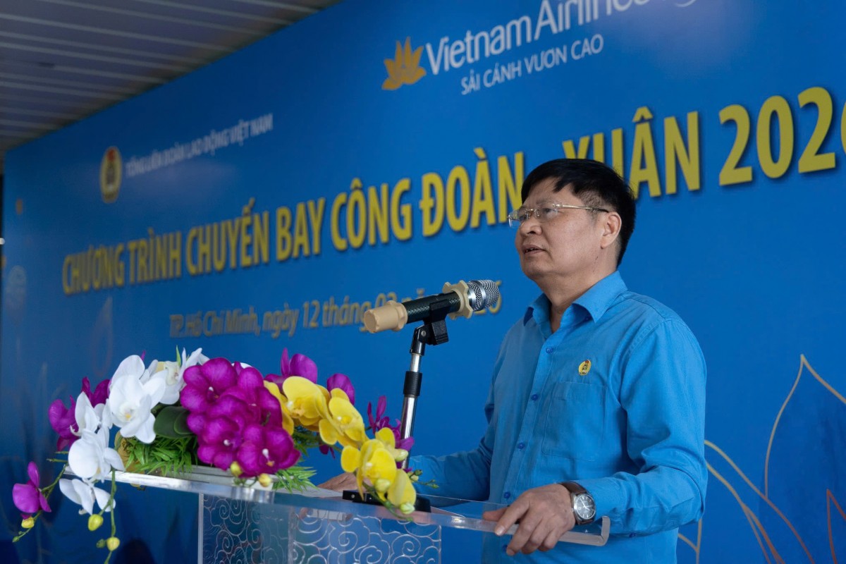 “Chuyến bay Công đoàn - Xuân 2026” đưa hơn 550 đoàn viên, người lao động về quê đón Tết