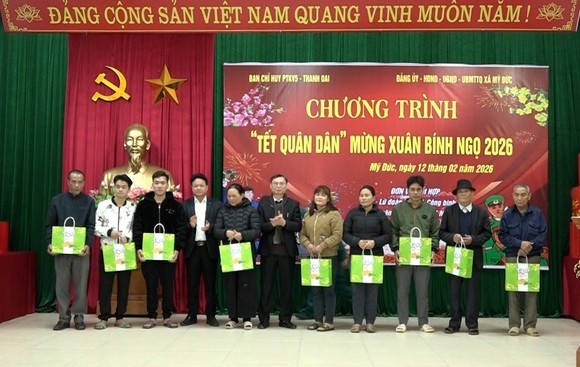 Xã Mỹ Đức chăm lo Tết Nguyên đán Bính Ngọ 2026 cho Nhân dân