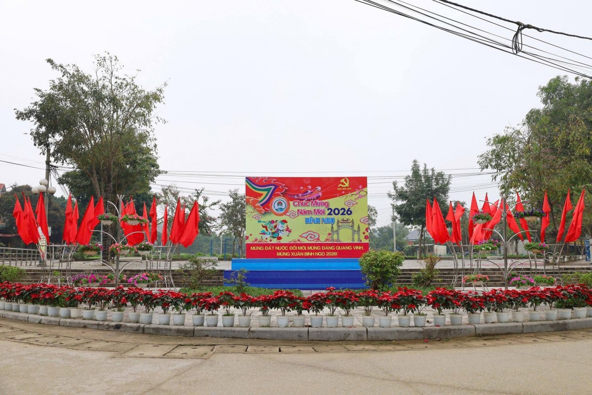 Tùng Thiện Rực Rỡ Cờ Hoa, Rộn Ràng Đón Xuân Bính Ngọ 2026 Tùng Thiện Rực Rỡ Cờ Hoa, Rộn Ràng Đón Xuân Bính Ngọ 2026