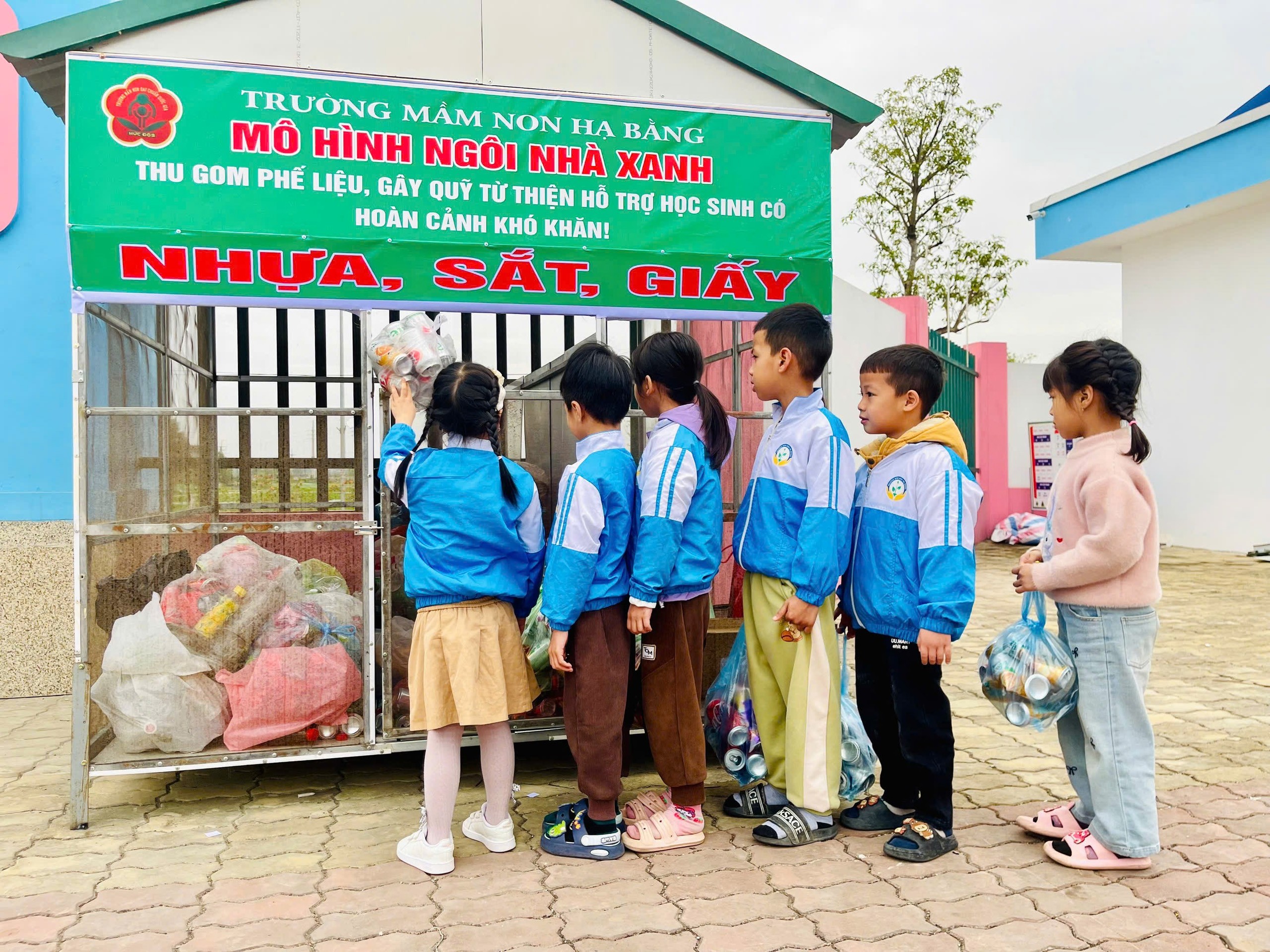 “Ngôi nhà xanh” ở Trường Mầm non Hạ Bằng