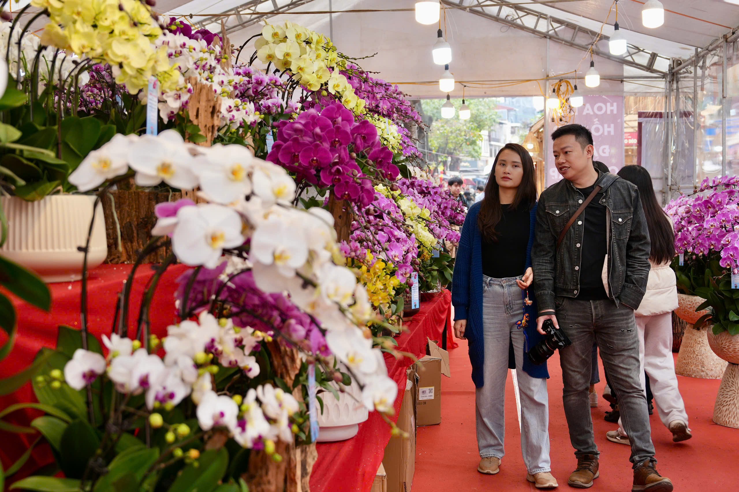 Chợ hoa Xuân Phố cổ thu hút hơn 30 nghìn lượt khách tham quan, mua sắm