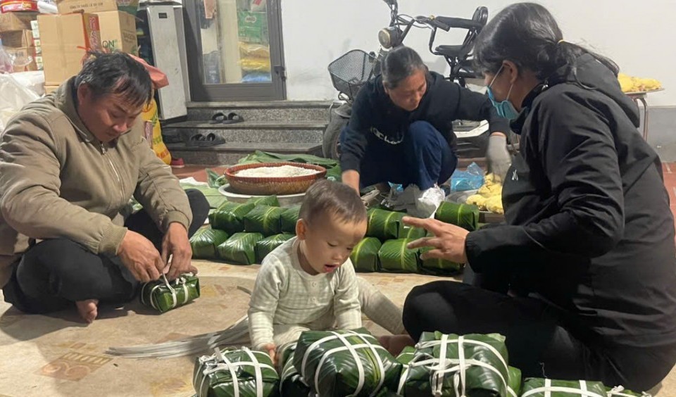 Làng bánh chưng Tranh Khúc tất bật vào mùa Tết Bính Ngọ 2026