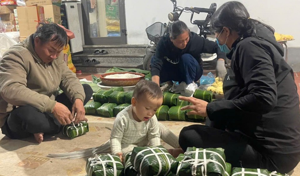 Làng bánh chưng Tranh Khúc tất bật vào mùa Tết Bính Ngọ 2026