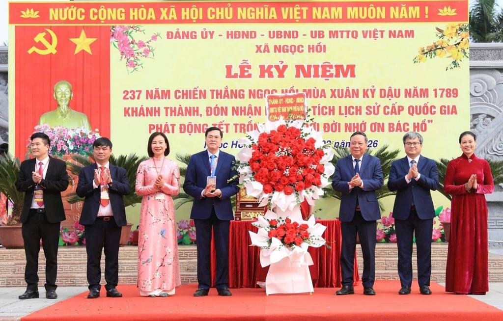 Xã Ngọc Hồi: Kỷ niệm 237 năm Chiến thắng Ngọc Hồi, phát động Tết trồng cây xuân Bính Ngọ