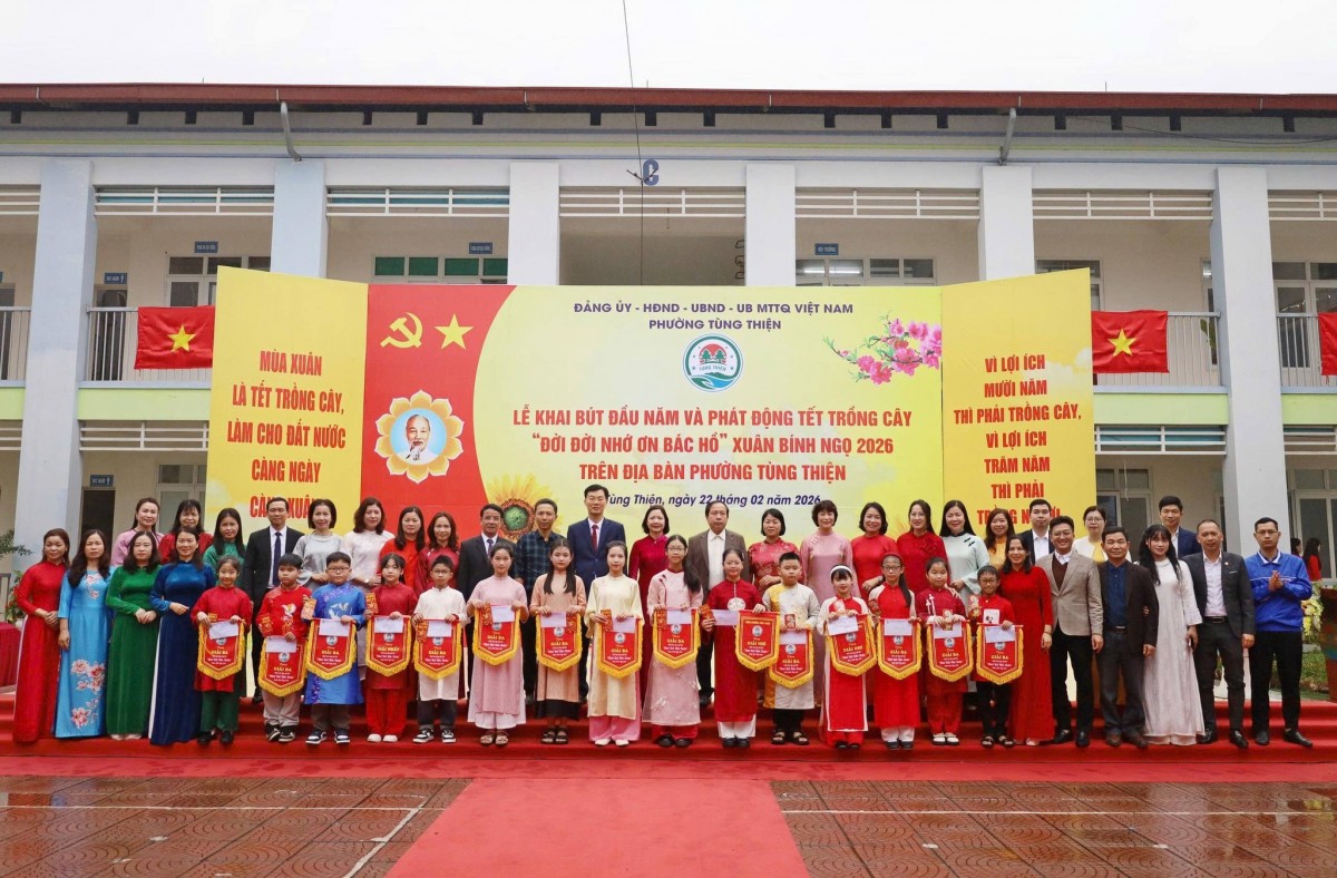 Phường Tùng Thiện lan tỏa tinh thần hiếu học, gieo mầm xanh Xuân Bính Ngọ