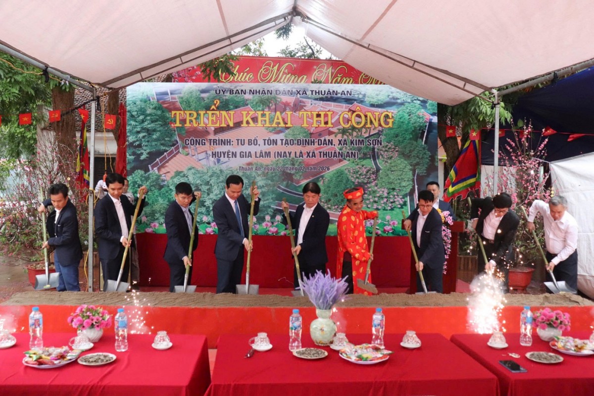 Xã Thuận An phát động Tết trồng cây Xuân Bính Ngọ 2026 và khánh thành, khởi công nhiều công trình quan trọng