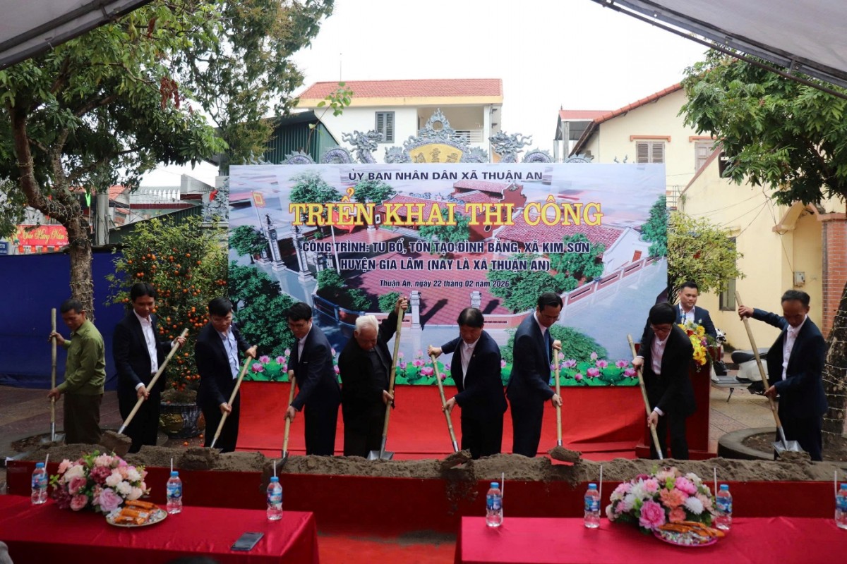 Xã Thuận An phát động Tết trồng cây Xuân Bính Ngọ 2026 và khánh thành, khởi công nhiều công trình quan trọng