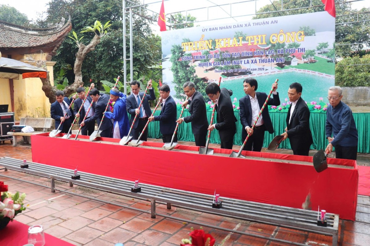 Xã Thuận An phát động Tết trồng cây Xuân Bính Ngọ 2026 và khánh thành, khởi công nhiều công trình quan trọng