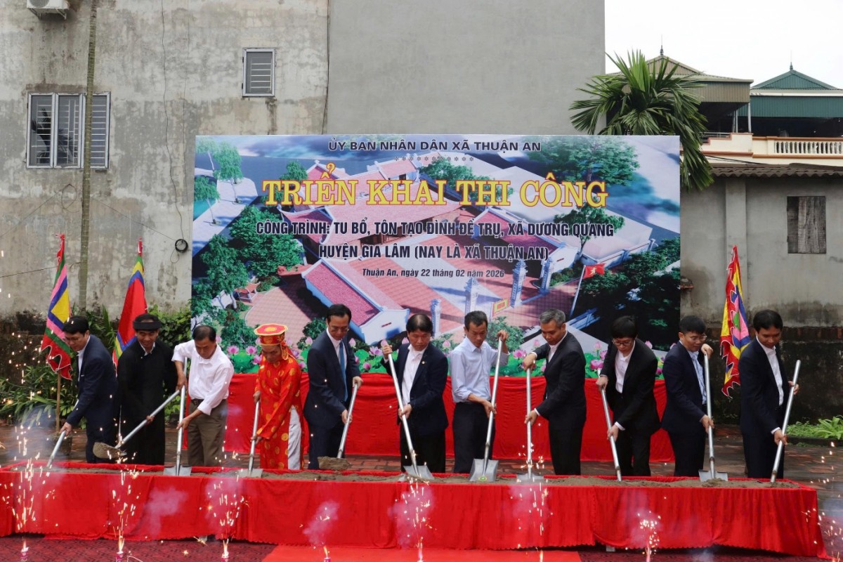 Xã Thuận An phát động Tết trồng cây Xuân Bính Ngọ 2026 và khánh thành, khởi công nhiều công trình quan trọng