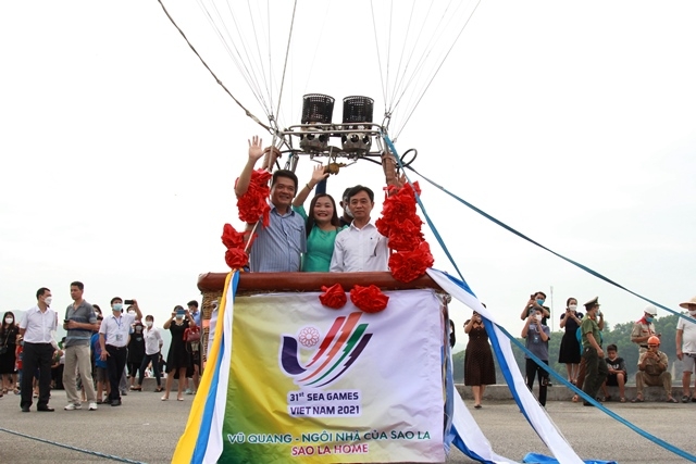 Hà Tĩnh: Tưng bừng buổi lễ bay khinh khí cầu chào mừng SEA Games 31