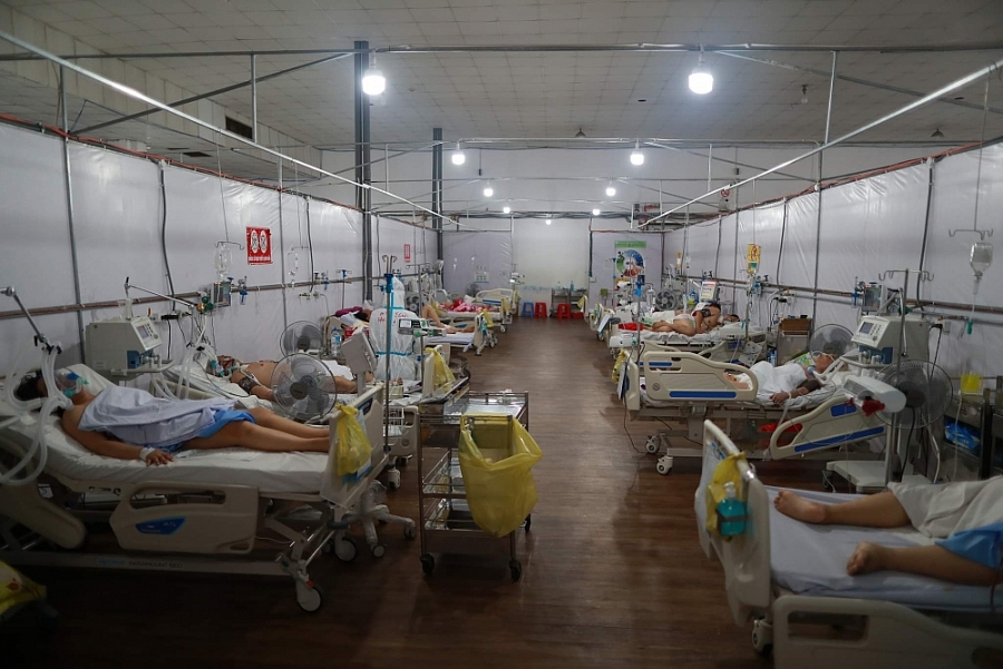 Ca F0 tăng cao, Bệnh viện dã chiến tại thành phố Hồ Chí Minh quá tải