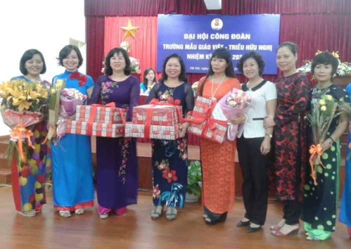 Đại hội công đoàn trường mẫu giáo Việt -Triều Hữu Nghị
