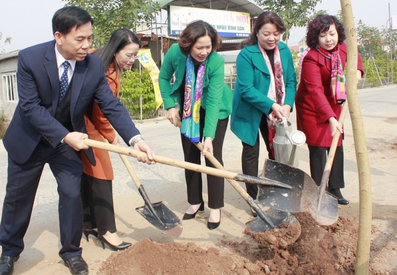 Hội Liên hiệp phụ nữ Hà Nội phát động Tết trồng cây Xuân Canh Tý