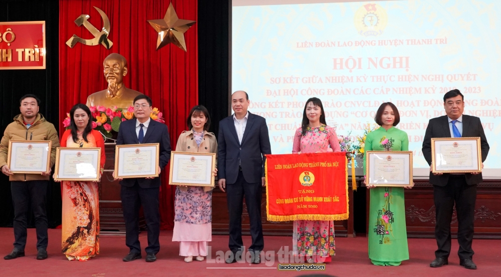 Liên đoàn lao động huyện Thanh Trì tổng kết hoạt động Công đoàn năm 2020