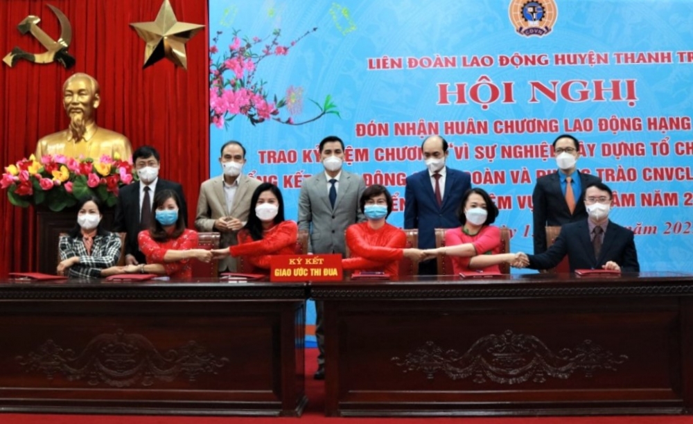 LĐLĐ huyện Thanh Trì quyết tâm thực hiện thắng lợi nhiệm vụ năm 2022