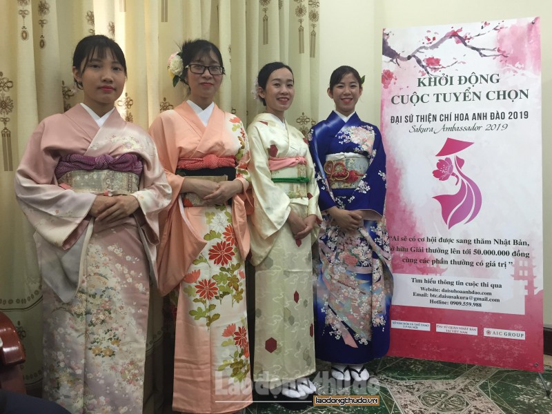 Cuộc thi Đại sứ thiện chí Hoa Anh đào 2019: Cơ hội cho các cô gái yêu văn hóa Nhật Bản