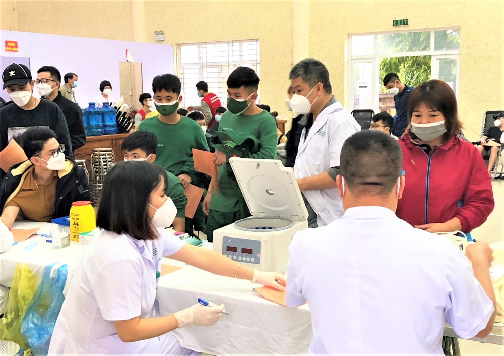 Huyện Thanh Trì khởi động hoạt động hiến máu tình nguyện năm 2022
