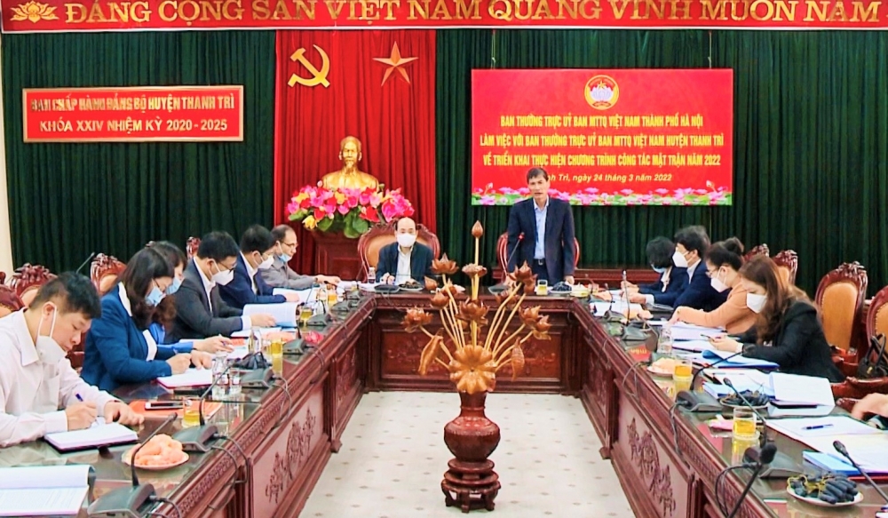 Huyện Thanh Trì: Phát huy các thành tựu trong công tác mặt trận