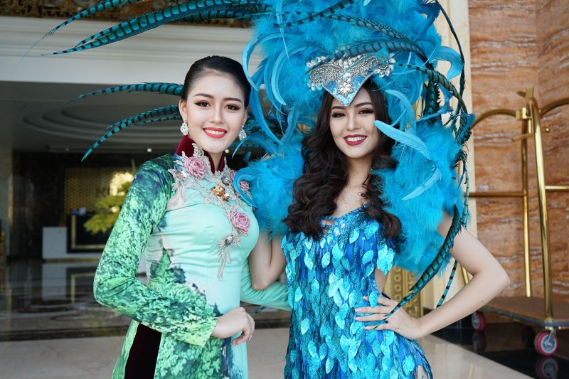 Á hậu Đại Dương và Hoa khôi Hải Yến rực rỡ trong sắc màu của lễ hội Carnaval
