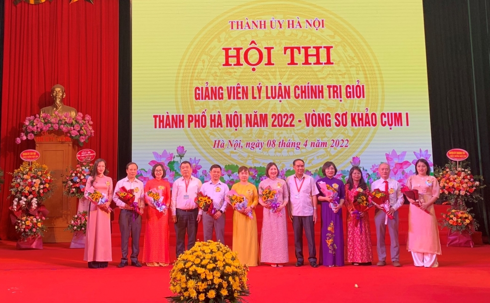 Huyện Thanh Trì đạt giải Nhất tại Hội thi giảng viên lý luận chính trị giỏi Cụm 1