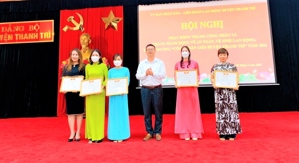 Huyện Thanh Trì phát động Tháng Công nhân năm 2022, Tháng hành động về An toàn, vệ sinh lao động