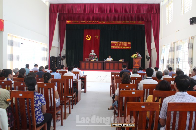 Đại biểu HĐND Thành phố tiếp xúc cử tri huyện Thường Tín